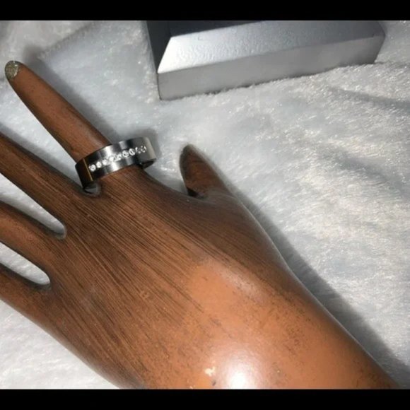 Men’s Stainless Steel CZ Band - Picture 6 of 15